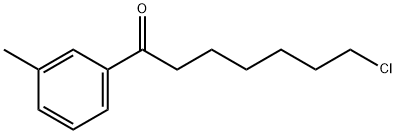 7-CHLORO-1-(3-METHYLPHENYL)-1-OXOHEPTANE Structure