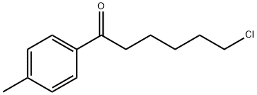 6-クロロ-1-(4-メチルフェニル)-1-オキソヘキサン 化学構造式