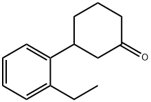 3-(2-エチルフェニル)シクロヘキサノン 化学構造式