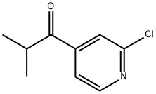 1-(2-CHLORO-PYRIDIN-4-YL)-2-METHYL-PROPAN-1-ONE Structure