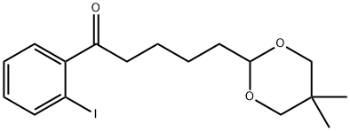 5-(5,5-DIMETHYL-1,3-DIOXAN-2-YL)-2'-IODOVALEROPHENONE|