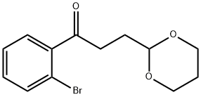 2'-BROMO-3-(1,3-DIOXAN-2-YL)PROPIOPHENONE Structure