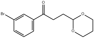 3'-BROMO-3-(1,3-DIOXAN-2-YL)PROPIOPHENONE Structure