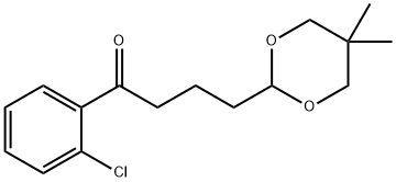 2'-CHLORO-4-(5,5-DIMETHYL-1,3-DIOXAN-2-YL)BUTYROPHENONE Structure