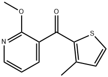 2-メトキシ-3-(3-メチル-2-テノイル)ピリジン 化学構造式
