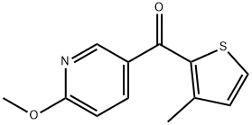 (6-甲氧基吡啶-3-基)(3-甲基噻吩-2-基)甲酮, 898786-11-3, 结构式