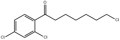 7-CHLORO-1-(2,4-DICHLOROPHENYL)-1-OXOHEPTANE Structure