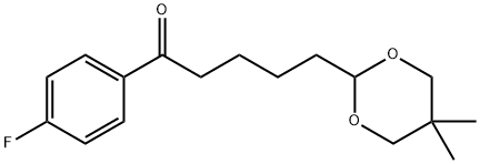 5-(5,5-DIMETHYL-1,3-DIOXAN-2-YL)-4'-FLUOROVALEROPHENONE Structure