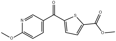 METHYL 5-(6-METHOXYNICOTINOYL) THIOPHENE-2-CARBOXYLATE Struktur