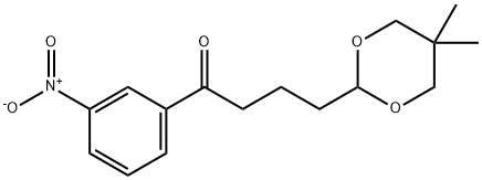 4-(5,5-DIMETHYL-1,3-DIOXAN-2-YL)-3'-NITROBUTYROPHENONE Structure