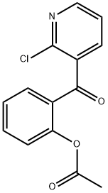 3-(2-アセトキシベンゾイル)-2-クロロピリジン 化学構造式