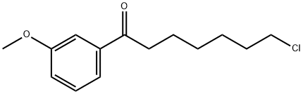 7-CHLORO-1-(3-METHOXYPHENYL)-1-OXOHEPTANE Structure