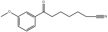 7-(3-METHOXYPHENYL)-7-OXOHEPTANENITRILE 化学構造式