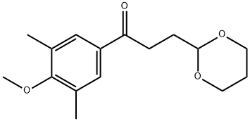 3',5'-DIMETHYL-4'-METHOXY-3-(1,3-DIOXAN-2-YL)PROPIOPHENONE price.