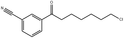7-CHLORO-1-(3-CYANOPHENYL)-1-OXOHEPTANE Struktur