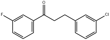 3-(3-クロロフェニル)-3'-フルオロプロピオフェノン 化学構造式