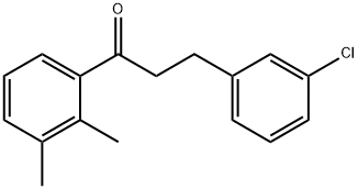 3-(3-CHLOROPHENYL)-2',3'-DIMETHYLPROPIOPHENONE Structure