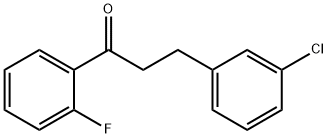 3-(3-クロロフェニル)-2'-フルオロプロピオフェノン 化学構造式