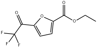 ETHYL 5-TRIFLUOROACETYL-2-FURANOATE Struktur