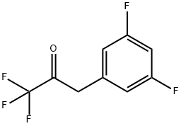 3-(3,5-DIFLUOROPHENYL)-1,1,1-TRIFLUORO-2-PROPANONE,898787-49-0,结构式
