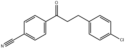 3-(4-CHLOROPHENYL)-4'-CYANOPROPIOPHENONE 结构式