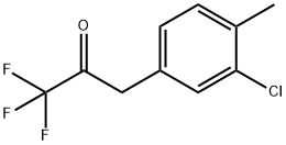 1-(3-CHLORO-4-METHYLPHENYL)-3,3,3-TRIFLUORO-2-PROPANONE,898787-71-8,结构式