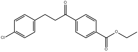 3-(4-CHLOROPHENYL)-4'-CARBOETHOXYPROPIOPHENONE,898787-76-3,结构式