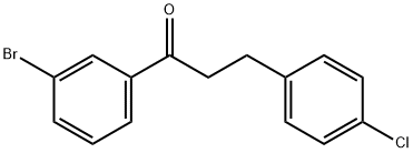 3'-BROMO-3-(4-CHLOROPHENYL)PROPIOPHENONE Struktur