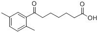 7-(2,5-ジメチルフェニル)-7-オキソヘプタン酸 化学構造式