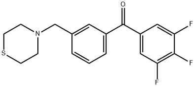 3'-THIOMORPHOLINOMETHYL-3,4,5-TRIFLUOROBENZOPHENONE