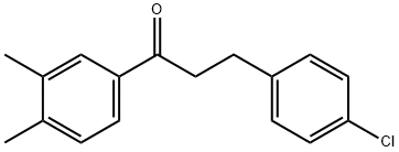 3-(4-CHLOROPHENYL)-3',4'-DIMETHYLPROPIOPHENONE Structure