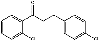 2'-クロロ-3-(4-クロロフェニル)プロピオフェノン 化学構造式
