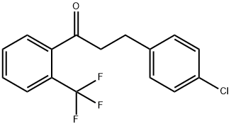 3-(4-CHLOROPHENYL)-2'-TRIFLUOROMETHYLPROPIOPHENONE 结构式