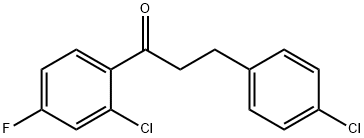 2'-CHLORO-3-(4-CHLOROPHENYL)-4'-FLUOROPROPIOPHENONE Structure
