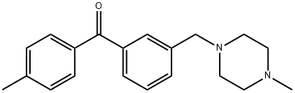 4'-METHYL-3-(4-METHYLPIPERAZINOMETHYL) BENZOPHENONE Structure