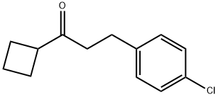 2-(4-クロロフェニル)エチルシクロブチルケトン 化学構造式