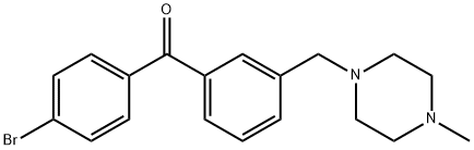 4'-BROMO-3-(4-METHYLPIPERAZINOMETHYL) BENZOPHENONE Structure