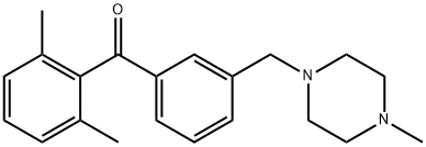 2,6-DIMETHYL-3'-(4-METHYLPIPERAZINOMETHYL) BENZOPHENONE Structure
