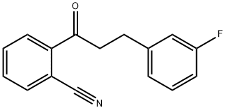 2'-CYANO-3-(3-FLUOROPHENYL)PROPIOPHENONE Structure