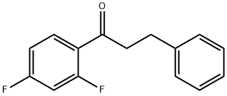 2',4'-ジフルオロ-3-フェニルプロピオフェノン 化学構造式