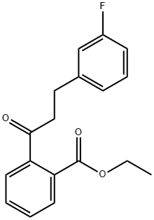 2'-CARBOETHOXY-3-(3-FLUOROPHENYL)PROPIOPHENONE Structure