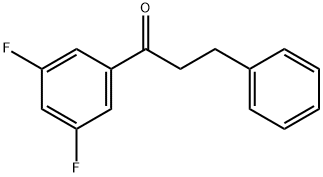 3',5'-ジフルオロ-3-フェニルプロピオフェノン 化学構造式