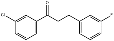 3'-CHLORO-3-(3-FLUOROPHENYL)PROPIOPHENONE Structure