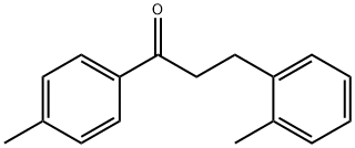 4'-メチル-3-(2-メチルフェニル)プロピオフェノン 化学構造式