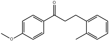 4'-メトキシ-3-(2-メチルフェニル)プロピオフェノン 化学構造式