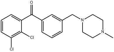 2,3-DICHLORO-3'-(4-METHYLPIPERAZINOMETHYL) BENZOPHENONE|(2,3-二氯苯基)(3-((4-甲基哌嗪-1-基)甲基)苯基)甲酮