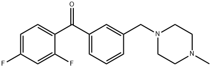 2,4-DIFLUORO-3'-(4-METHYLPIPERAZINOMETHYL) BENZOPHENONE price.