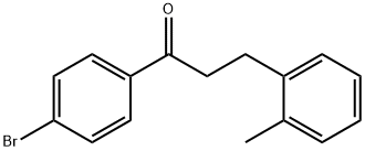 1-(4-溴苯基)-3-(邻甲苯基)丙-1-酮, 898789-40-7, 结构式