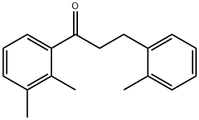 2',3'-ジメチル-3-(2-メチルフェニル)プロピオフェノン 化学構造式