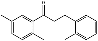 2',5'-ジメチル-3-(2-メチルフェニル)プロピオフェノン 化学構造式